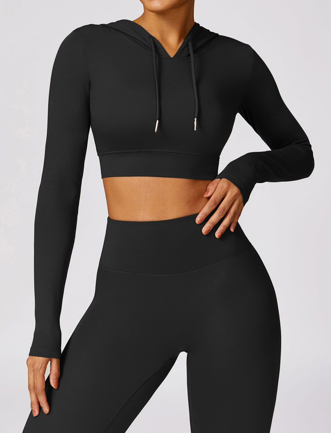 T-Shirt Hooded Workout Top