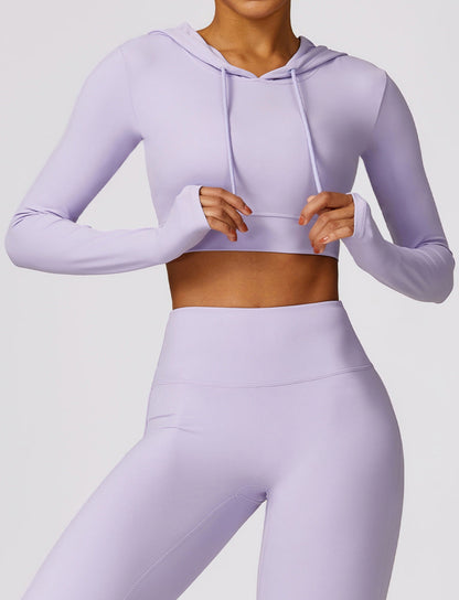 T-Shirt Hooded Workout Top