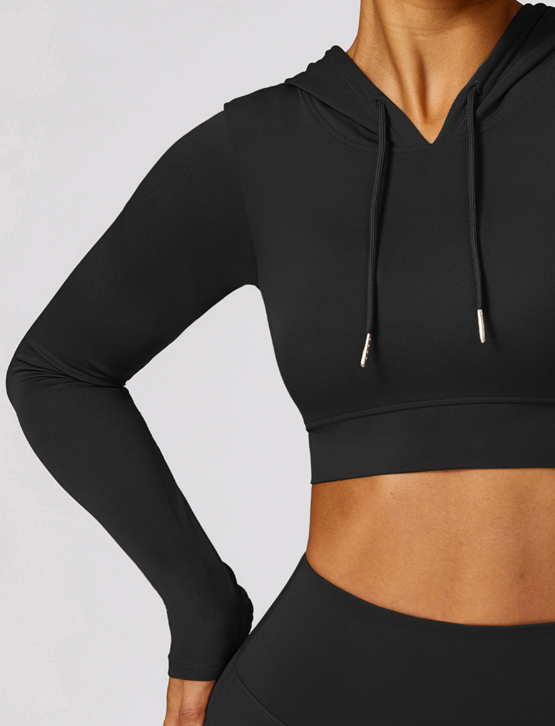 T-Shirt Hooded Workout Top