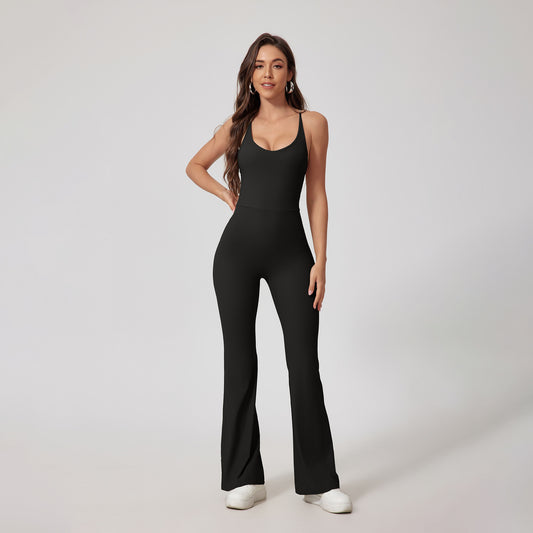 Tight Yoga Hip Lifting Sport Fitness Jumpsuit