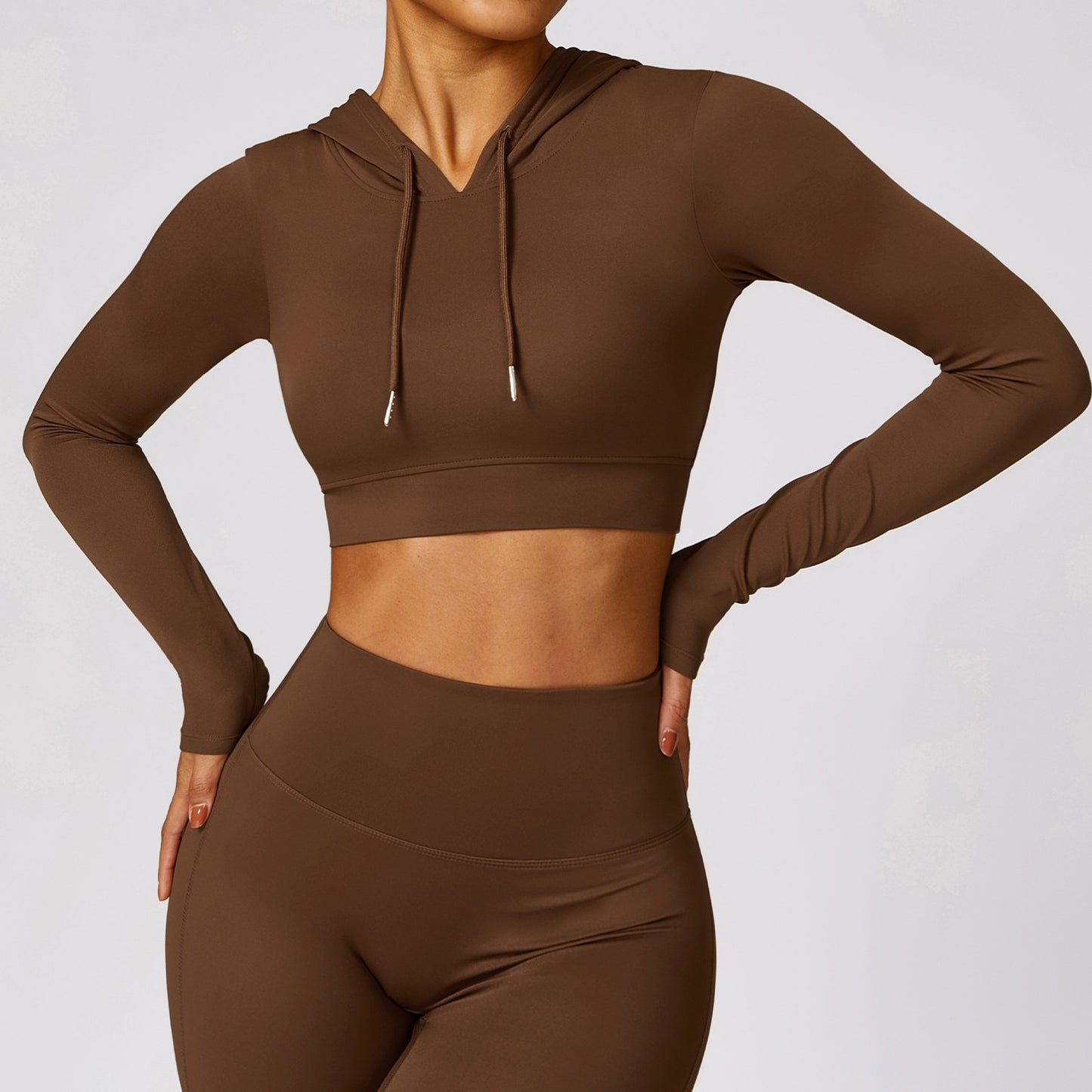 T-Shirt Hooded Workout Top