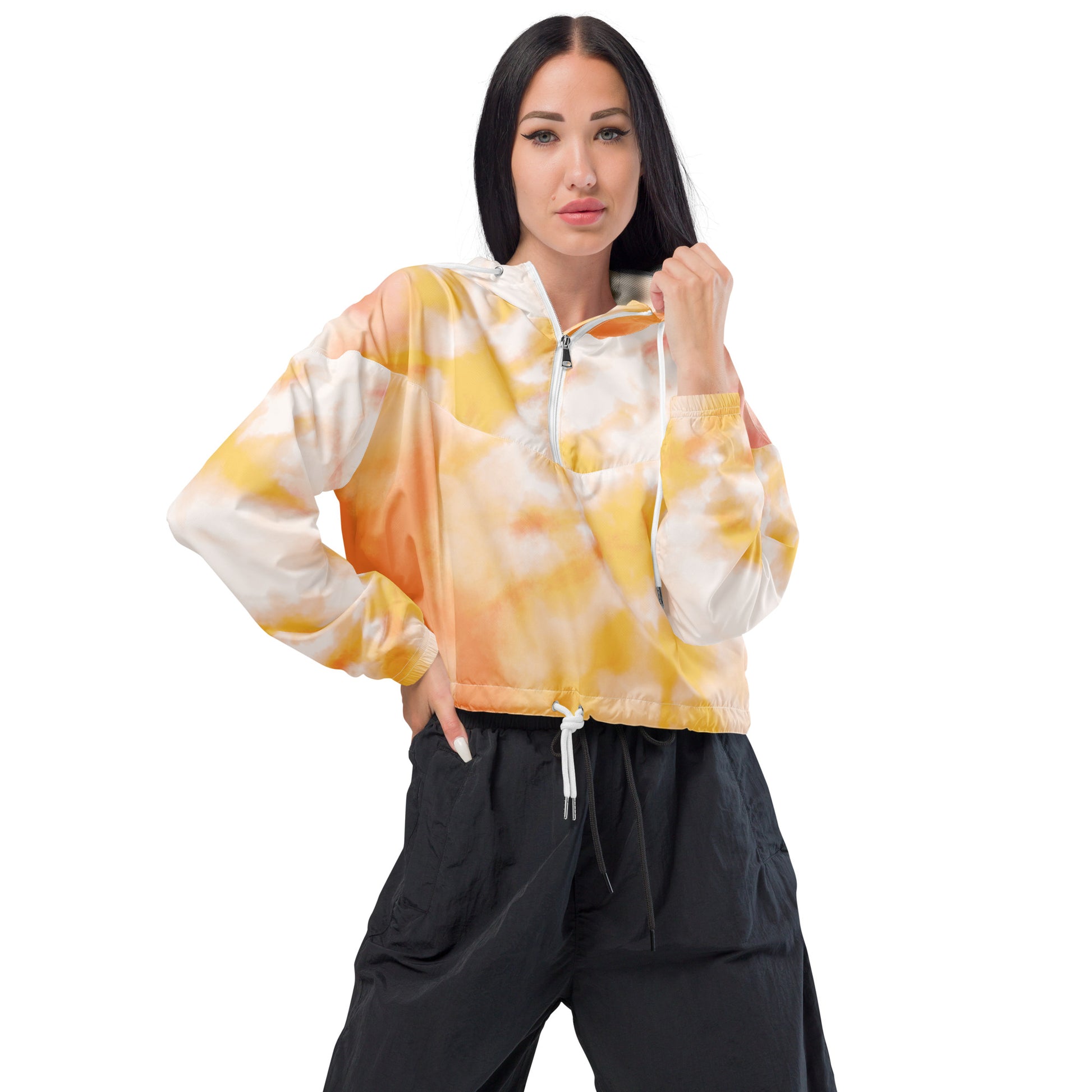 Tie Dye Cropped Windbreaker