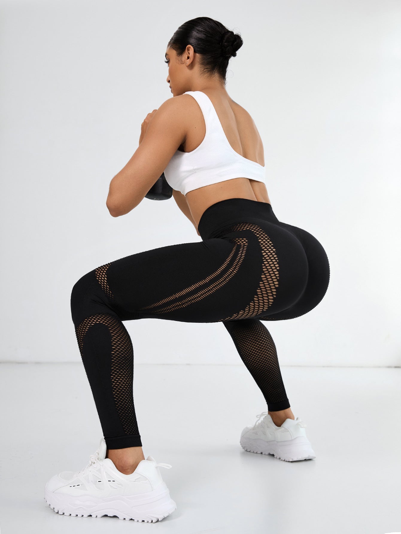 Seamless Mesh Yoga Pants