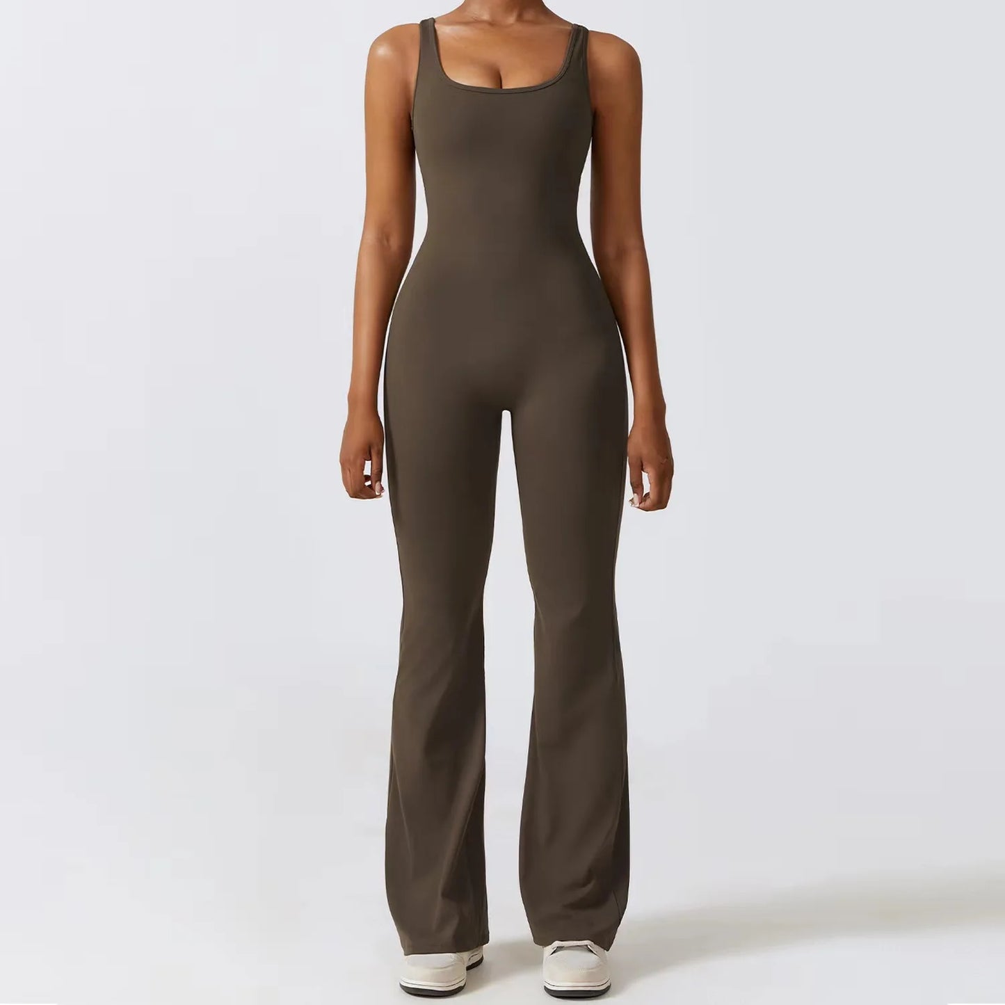 Hollow Back Activewear Jumpsuit