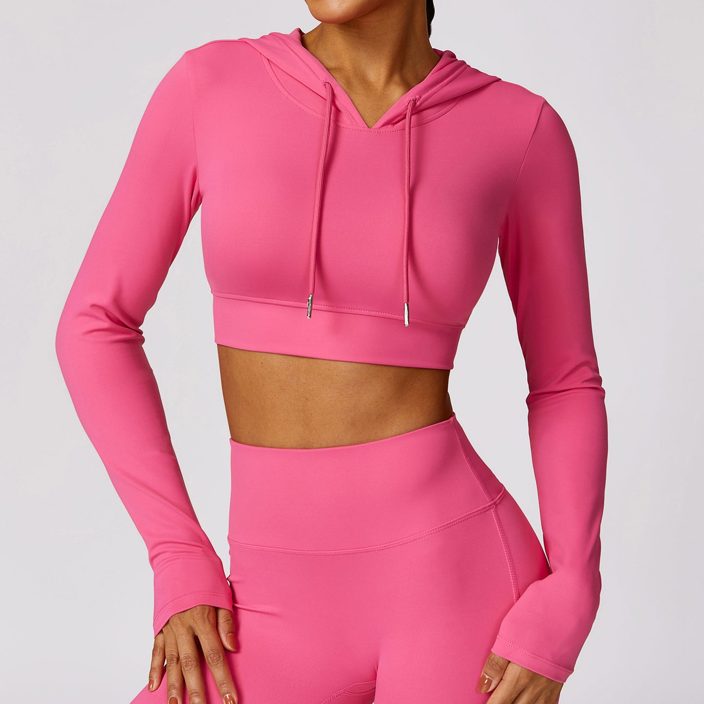 T-Shirt Hooded Workout Top